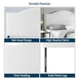 thumbnail image 3 of Catalina Headboards for Queen Size Bed, Upholstered Nail Head Bed Headboard, 12 Adjustable Positions Queen Headboard , Wall Mounted Headboard, Bed Backboard Linen Fabric Head Board - White, 3 of 9
