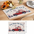 thumbnail image 6 of Independence Day Placemats Set of 1, USA Flag Red Truck Linen Non-Slip Place Mats Washable Table Mats for Kitchen Dining Table Decorations Indoor/Outdoor, 6 of 9