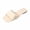Beige, variant on Women's Wide Width Flat Slides Sandals, Slide Sandal Slip on Dressy Summer Shoes for Women Beige 5.5