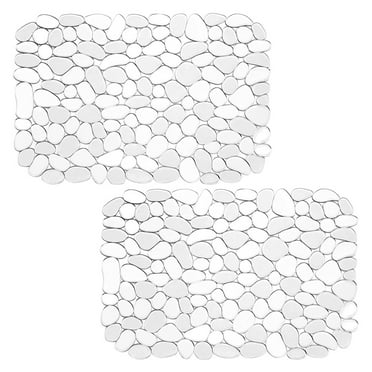 2 PACK Textured Pebble Sink Mat/protector, Adjustable Kitchen Home Sink Pad, 15.7 in X 11.8 in , Plastic