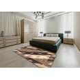 thumbnail image 4 of Ahgly Company Indoor Round Abstract Brown Animal Area Rugs, 7' Round, 4 of 6