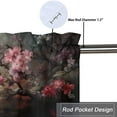 thumbnail image 5 of Peacock Curtain Valances Elegant Animal Flower Classic Retro Asian Art Window Treatment for Living Room Bedroom Bathroom 54 by 18 in, 1 Panel, 5 of 6