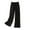 Black1, variant on ShomPort Cotton Linen Drawstring Wide Leg Pants for Women Summer Elastic High Waist Casual Trousers with Pockets