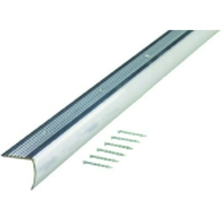 

5192133 EDGE 1-1/8 STAIR3 POLSMT M-D 1-1/8 in. W X 36 in. L Polished Silver Aluminum Stair Edging (Pack of 6)