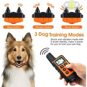 Dog Training Collar with Beep, Vibration and Shock Training Modes, Remote Control Waterproof Rechargeable