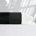 thumbnail image 3 of Evjk 2pc Decorative Body Pillow Insert with Textured Velvet Pillowcase, Black, 20" x 54", 3 of 3