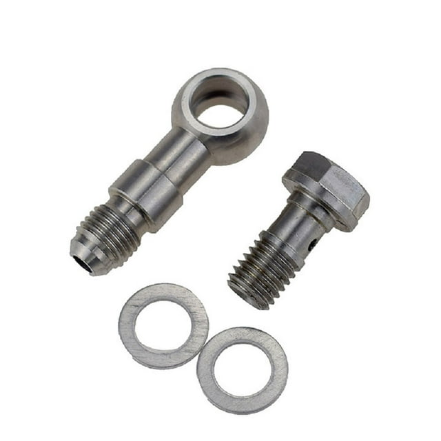 relayinert Stainless Steel Oil Feed Connector For Turbos Durable And Long-lasting Sturdy And Durable Reliable 1Set