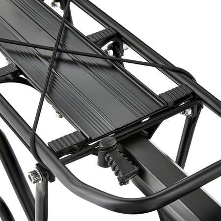 OZARK TRAIL ALUMINUM ADJUSTABLE REAR BIKE RACK WITH TAILIGHT