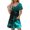 Sky Blue, variant on asdoklhq Corset Dress for Women Fashion Summer Print Short-sleeved V-neck Casual Dress Purple 2X