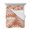Orange, Clay, White, variant on Quilts Twin-XL Size Bedding Set, Palm Leaves Burnt Orange Lightweight Quilted Comforter, Summer Botanical Coastal Tropical Soft Bedspread Coverlet with Pillow Covers for All Season, 68" x 98"