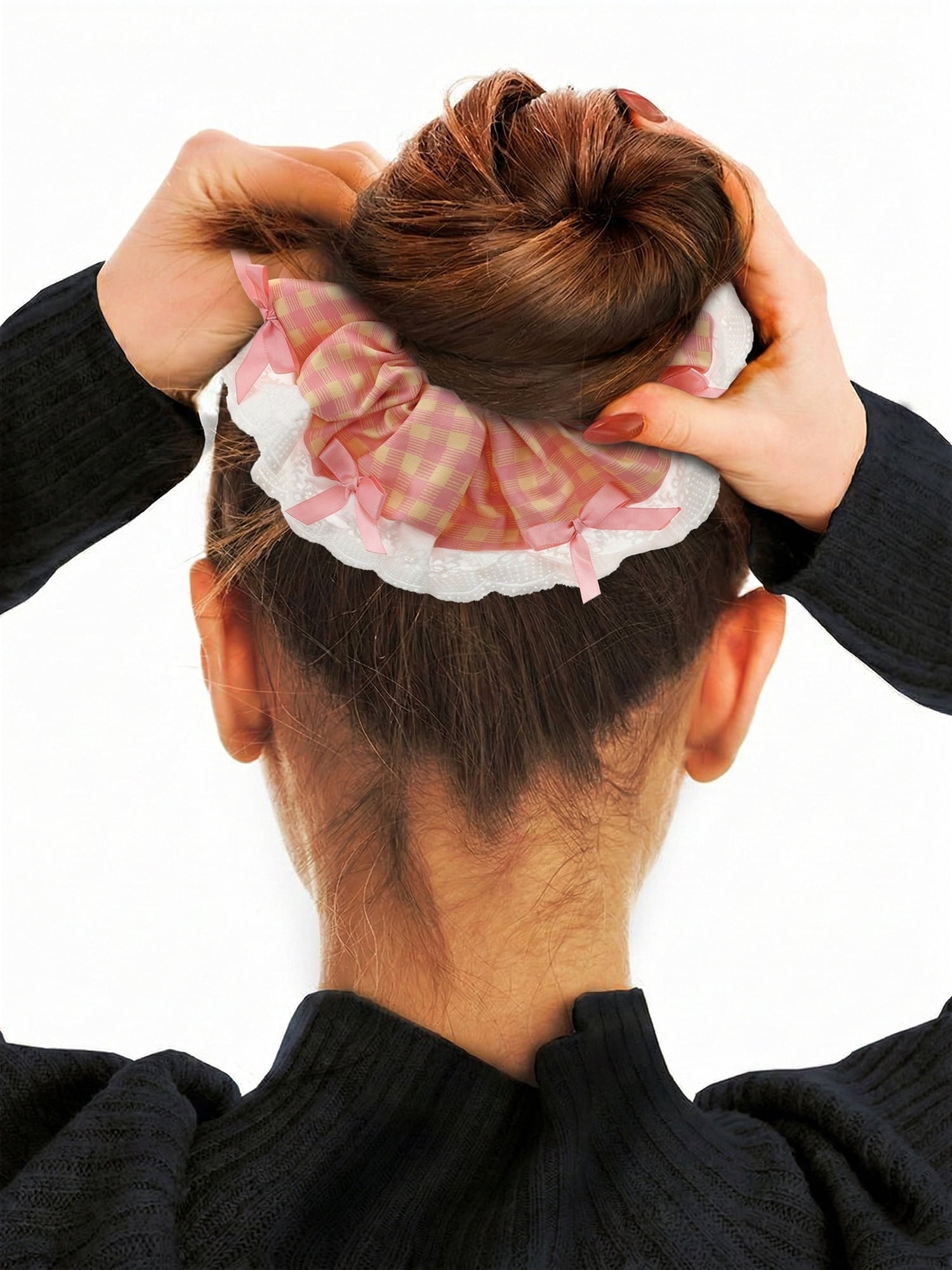 Way to Celebrate Easter Pink and Yellow Hair Scrunchie, 1 Piece