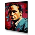 thumbnail image 2 of Designart "Brando In Burgundy" Celebrity Canvas Wall Art, 2 of 7