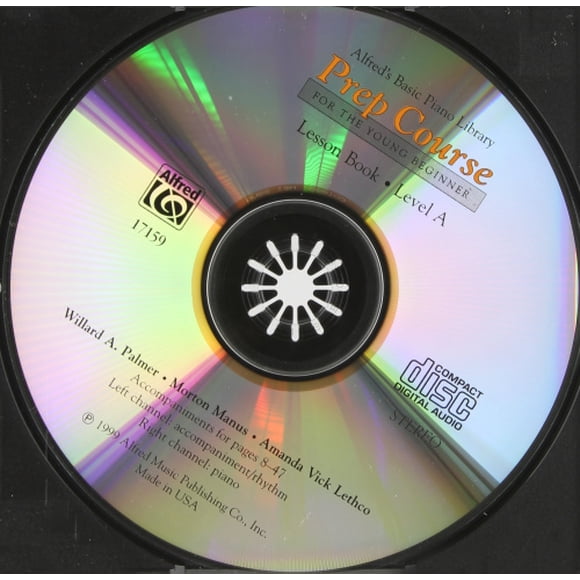 Alfred's Basic Piano Prep Course CD for Lesson Book, Bk a: For the Young Beginner (Alfred's Basic Piano Library)
