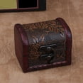 thumbnail image 3 of Ruanlalo Vintage Necklace Bracelet Storage Organizer Holder Gift Wooden Jewelry Box, 3 of 6