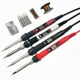 thumbnail image 4 of 80W Digital Electric Soldering Iron Set Kit Temperature Adjustable 220V 110V  Ceramic Heater Soldering Tips Welding Tool  set, 4 of 6