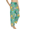 thumbnail image 2 of Naloa Happy Summer Print Women’s Ultra-Soft Comfy Pajama Lounge Pants with Pockets & Drawstring, 2 of 8