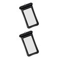 thumbnail image 1 of Youkk Waterproof Phone Case Universal Safe Underwater Cover Leakproof Water Sport Cellphone Dry Bag Protection Accessory Black 2Set, 1 of 6