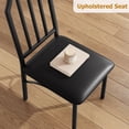 thumbnail image 4 of QinaQin Juego de comedor de vidrio con sillas, mesa con diseño biselado y asientos tapizados cómodos, ideal para espacios pequeños, cocina o departamento, 4 of 9
