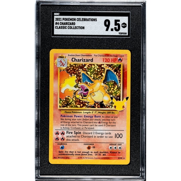 Graded 2021 Pokemon Celebrations Charizard SGC 9.5 #4 Trading Card