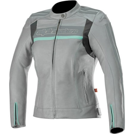 - Alpinestars Stella Dyno v2 Leather Street Motorcycle Jacket (42 EU, Cool Gray Aqua) Gray | Aqua