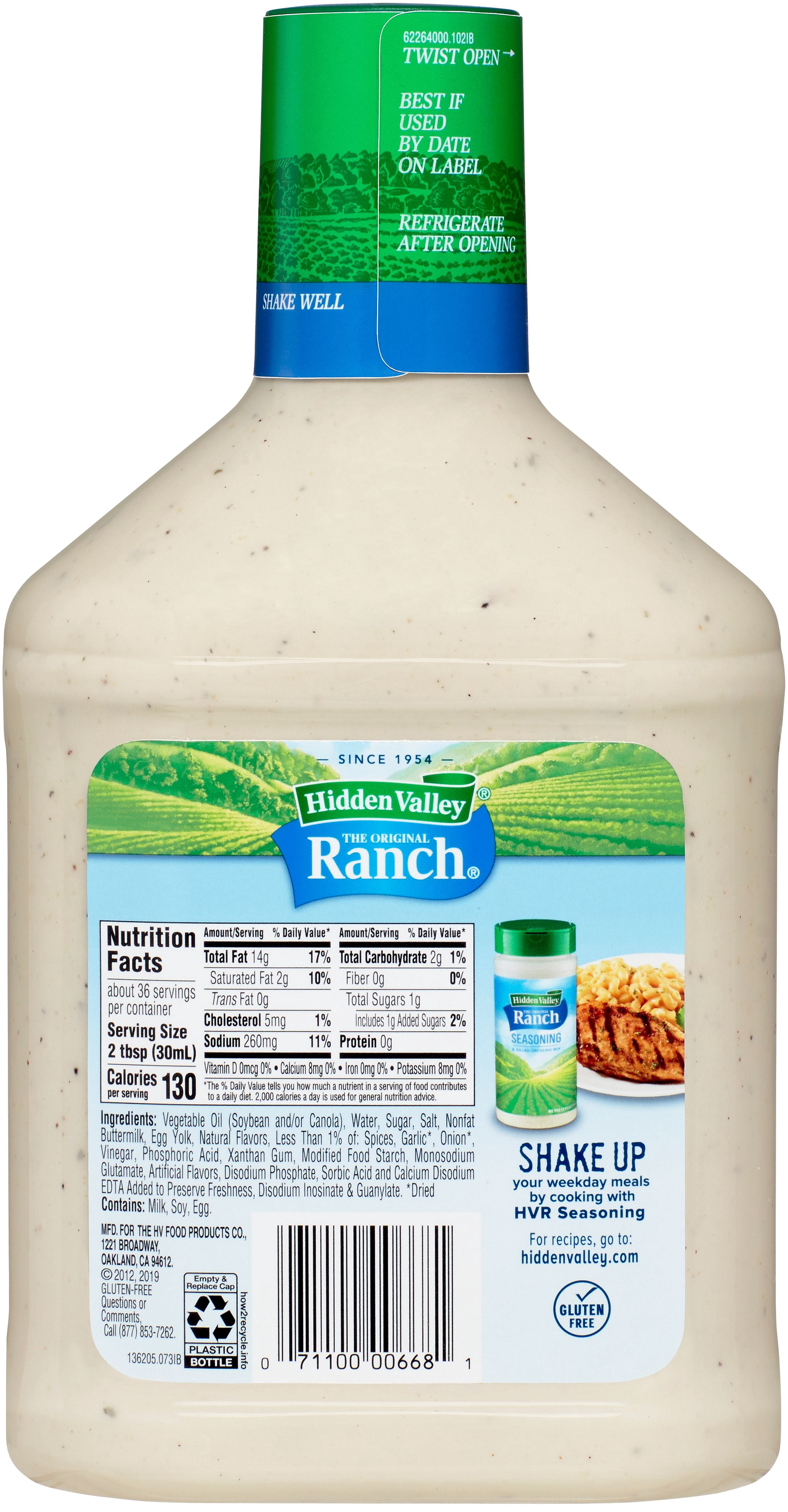 Hidden Valley Original Ranch Salad Dressing Topping Gluten Free Keto Friendly 36 Ounce Bottle Walmart Com Walmart Com