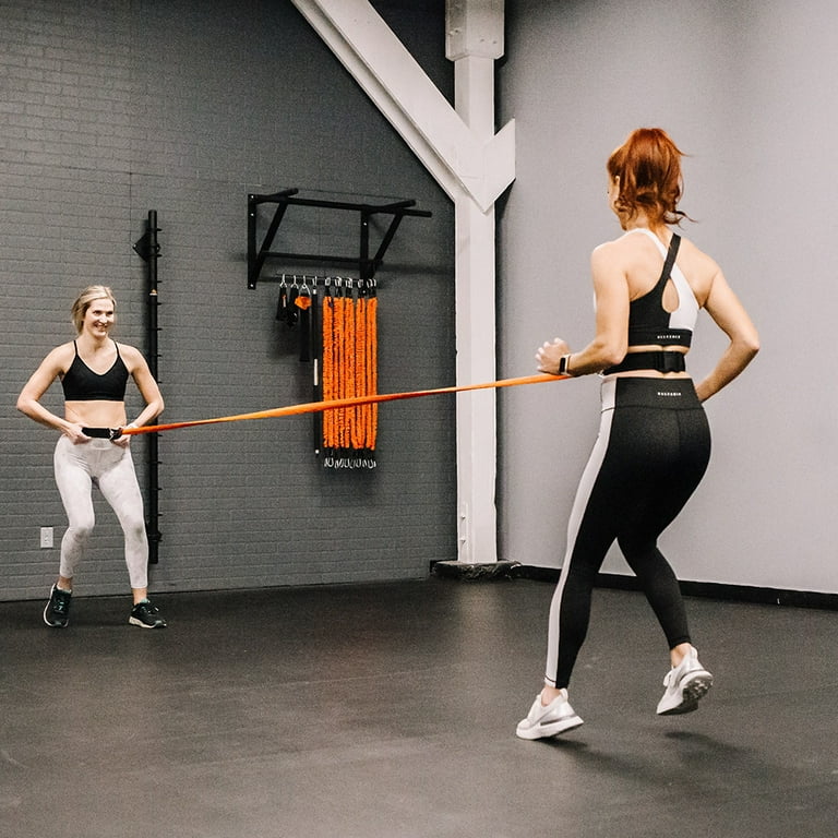 Partner Resistance Band Running In Place Stroops Leapfrog