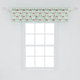 thumbnail image 2 of Ambesonne Mushroom Window Valance, Cartoon Style Polka Dotted, 54" X 12", Pale Teal Coral Cream, 2 of 3