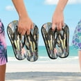 thumbnail image 5 of YAZAOOSummer Flip Flops Creatively Butterfly on Floral Simple Beach Sandals, 5 of 8