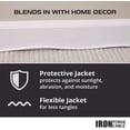 thumbnail image 6 of Iron Forge Cable 2 Prong Outdoor Extension Cord 25 ft, 16/2 SJTW 25 Foot White Extension Cord, Weatherproof - Great for Outdoor Lights, Deck, Patio, 6 of 7