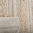 thumbnail image 6 of SAFAVIEH Natura Ermintrude Striped Cotton Area Rug, Ivory, 6' x 6' Round, 6 of 7