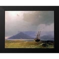thumbnail image 2 of Aivasowsky, Ivan Konstantinovich 18x15 Black Modern Framed Museum Art Print Titled - Sailing Off The Crimean Coast, 2 of 5