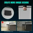 thumbnail image 6 of Miniyam 13 Gallon 50L Trash Can, Stainless Steel Foot Pedal Operated Soft Close Trash Can with 30 Garbage Bags for Kitchen, Office, Silver, 6 of 7