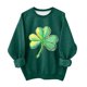 thumbnail image 2 of Blusas y camisas de manga larga con cuello redondo para niños Estampado del Día de San Patricio Estampados de manga larga Casual Suelto Forro polar para mayor calidez Sudadera con capucha de manga lar, 2 of 5