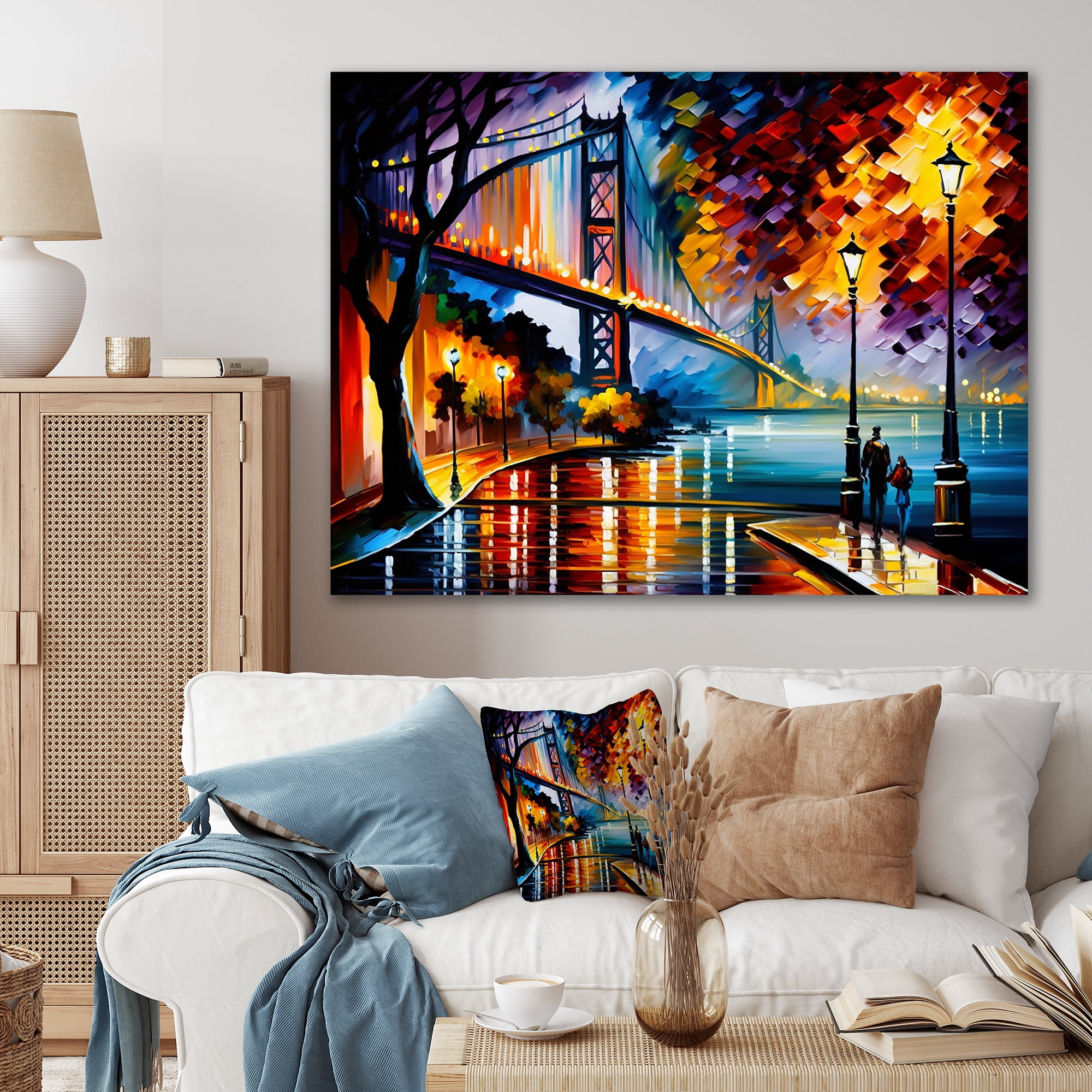 Designart Colorful San Francisco I Canvas Wall Art