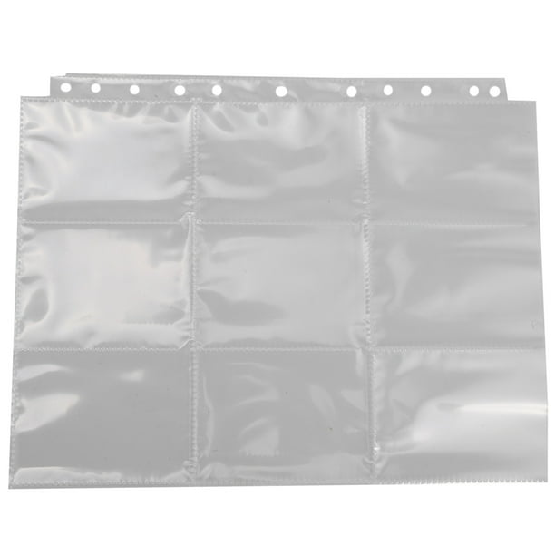 Nvanvmm Trading Card Sleeve Pages 50 Pack 9 Pocket Trading Card Storage