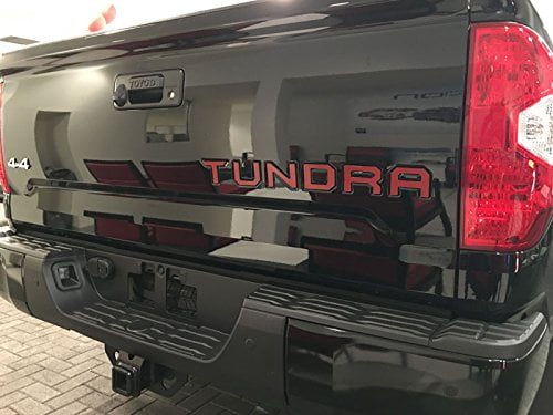 Red Tailgate Letter Inserts For 2014-2019 Toyota Tundra New Free Shipping 