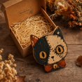 thumbnail image 3 of Vintage Halloween Cat Wooden Block, Primitive Rustic Farmhouse Tabletop Figurine, Tray Desktop Sign, Spooky Wooden Centerpiece Signs for Home Office Halloween Party Decorations(C), 3 of 8