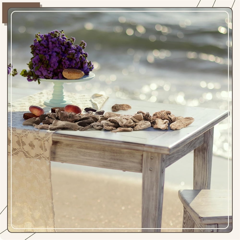 Heyingu 350g Mixed Size Driftwood Pieces Fish Tank Decorations Driftwood for Crafts and Decor for Vase Filler Table Decoration