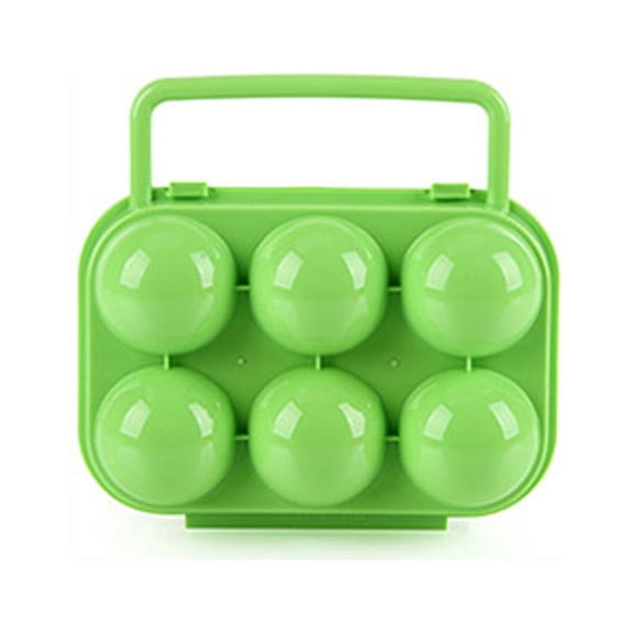 Food Storage Portable 6-Handle Egg Holder and Folding Container for Kitchen Dining Bar