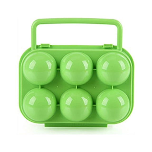 6 Handle Egg Case Box Eggs Portable Container Holder Folding Storage Kitchen,Dining & Bar