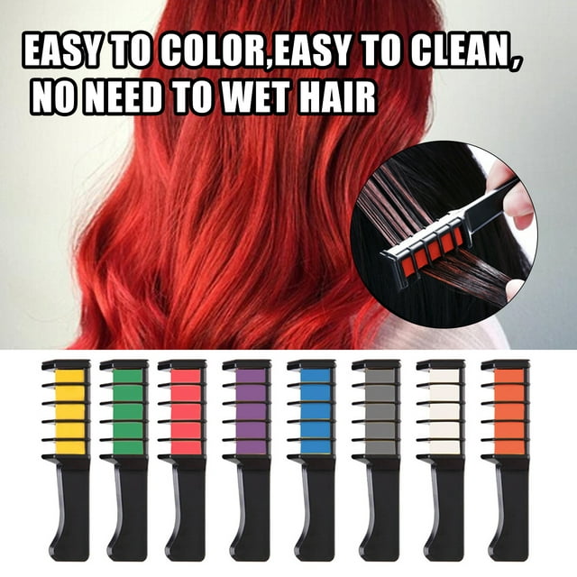 Hair Chalk Easy to Apply Long Lasting Plant Extracts Disposable Hair Dye Chalk for Party