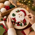 thumbnail image 4 of Christmas DIY Felt Material Kit, Non Woven Fabric Handmade Craft for Festival Theme Decorative Crafting Process 1 Set Santa Claus, 4 of 6