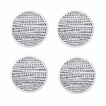 AUQ Silicone Coasters,Natural and Non-Toxic Coasters for Drinks,Easy to Clean and Maintain Cup Coaster,Blue 10