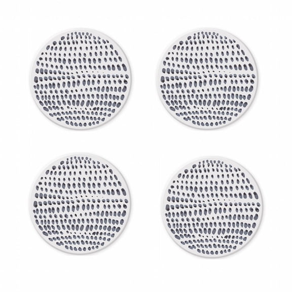 AUQ Silicone Coasters,Natural and Non-Toxic Coasters for Drinks,Easy to Clean and Maintain Cup Coaster,Blue 10