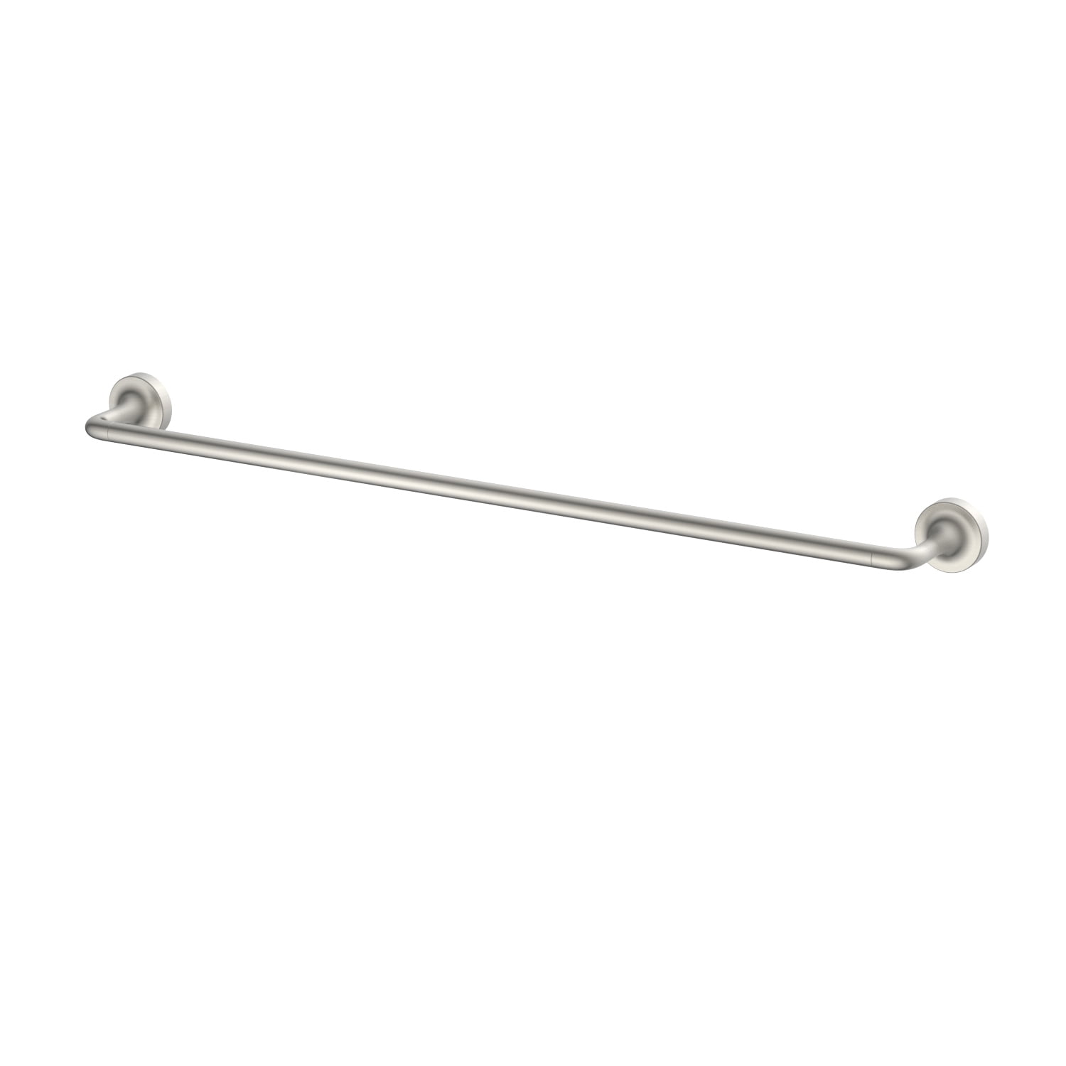 (1 pack) Better Homes & Gardens Clean Modern 24 Inch Wall Mount Towel Bar, Satin Nickel