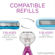 Schick Hydro Silk 3 Womens Razor Blade Refills, 4 Ct