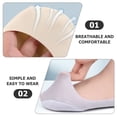 thumbnail image 6 of 3 Pairs Women Low Cut Socks Hidden Socks Invisible Socks for Girl, 6 of 6