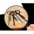 thumbnail image 4 of 4PCS Dangle Earrings Fashion Chain Feather Pattern Hoop Earrings Huggie Earrings, 4 of 10