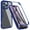 Blue, variant on CCSmall for Apple iPhone 16 Pro Max Clear Case with Screen Protector, Full Body Protective Soft TPU Rugged Bumper Slim Case Shockproof Phone Cover for iPhone 16 Pro Max QC Purple
