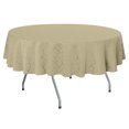 thumbnail image 1 of Ultimate Textile Saxony 102-Inch Round Damask Tablecloth Cafe, 1 of 3